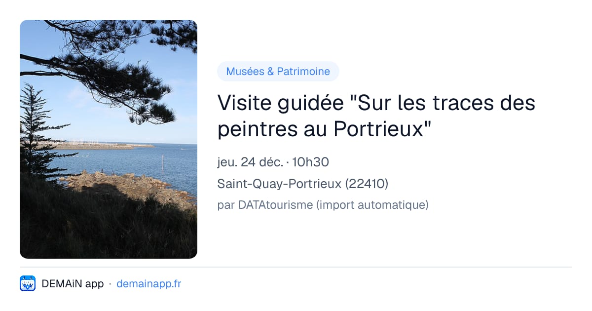 Visite guidée "Sur les traces des peintres au Portrieux" — Saint-Quay-Portrieux