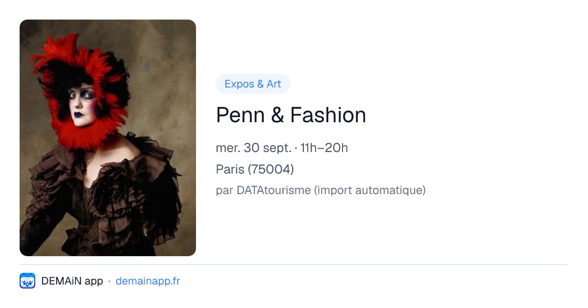 Penn & Fashion — Paris