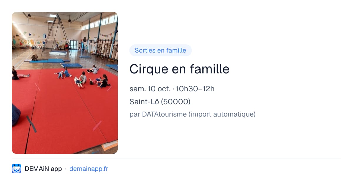 Cirque en famille — Saint-Lô
