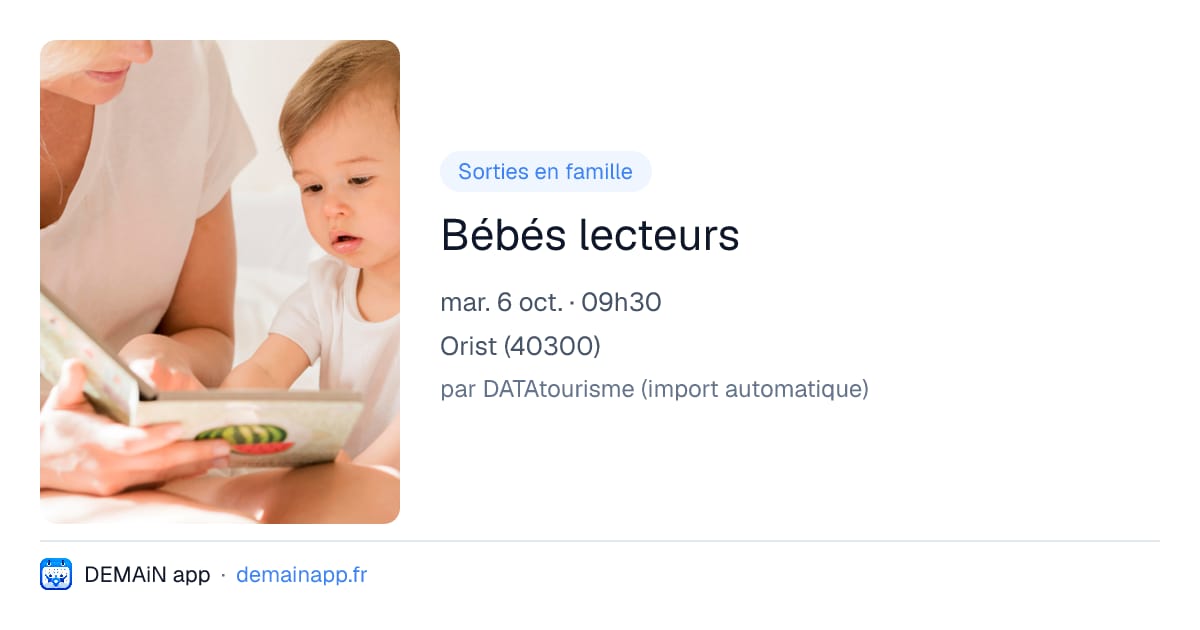 Bébés lecteurs — Orist