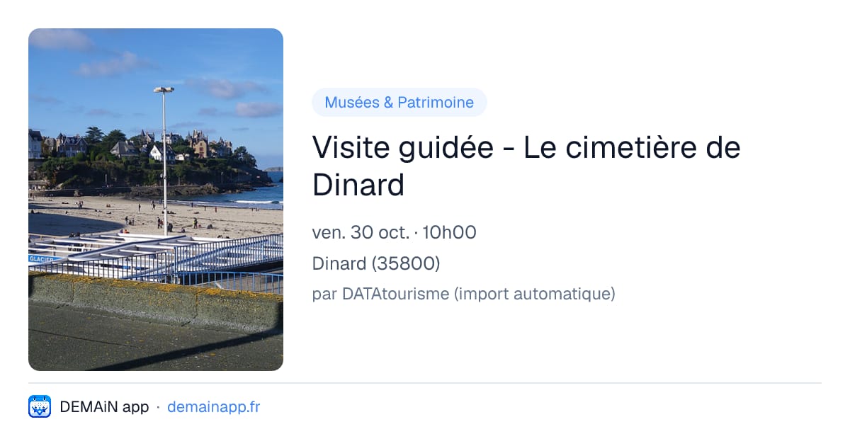 Visite guidée - Le cimetière de Dinard — Dinard