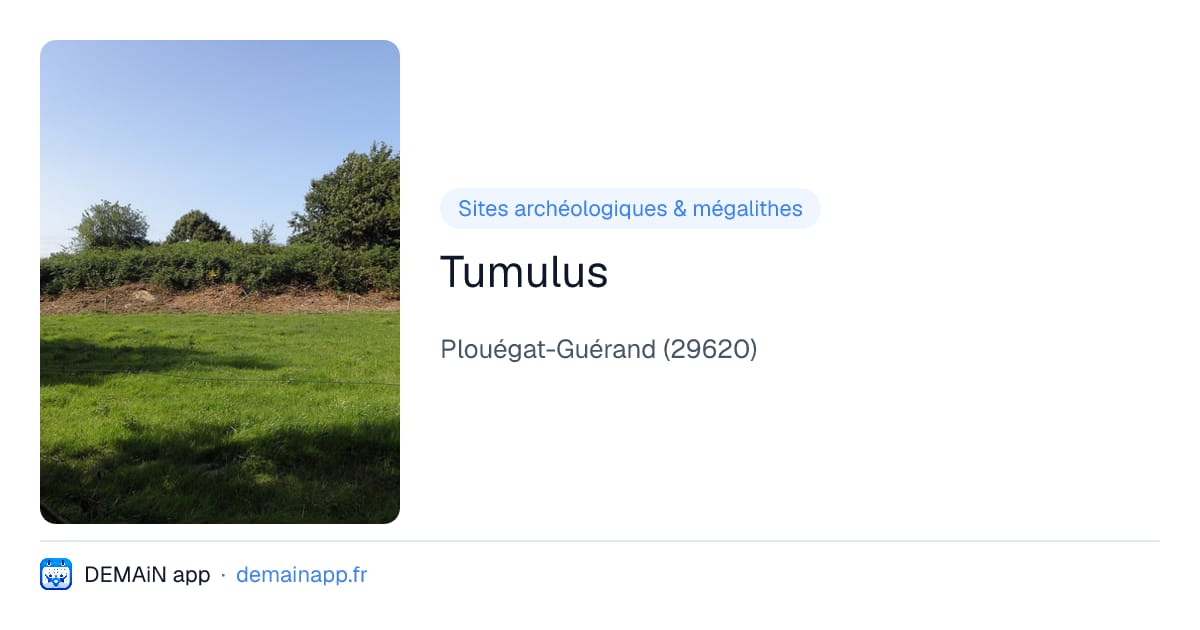 Tumulus — Plouégat-Guérand