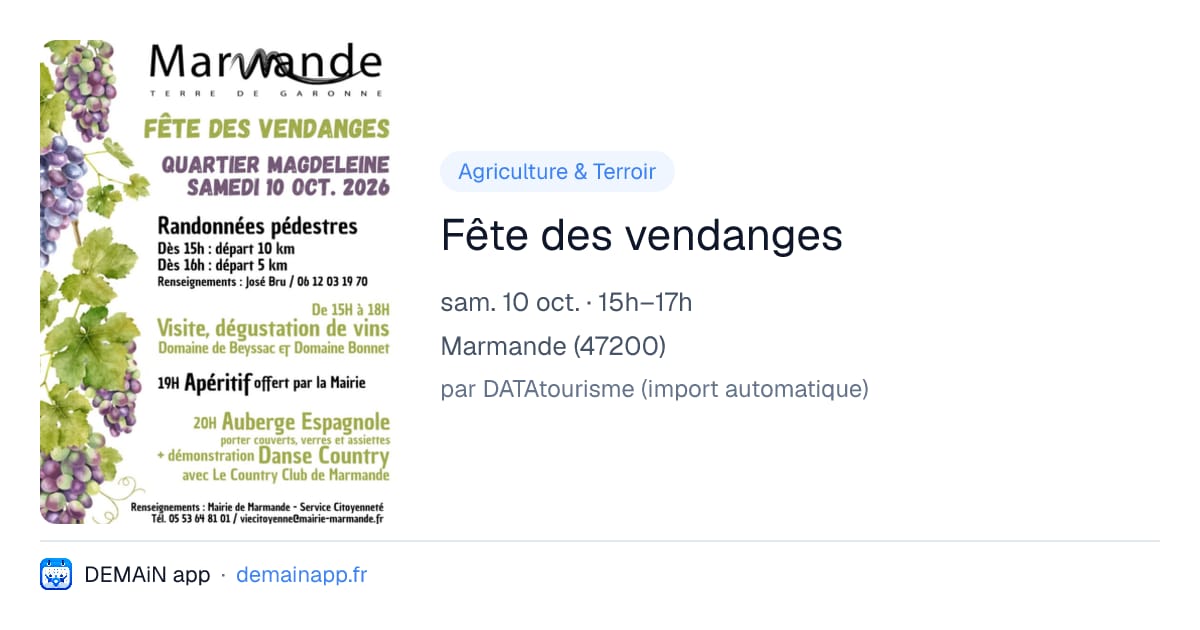 Fête des vendanges — Marmande