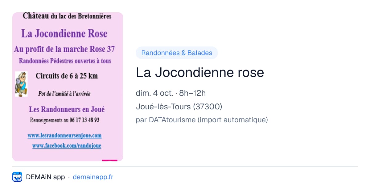 La Jocondienne rose — Joué-lès-Tours