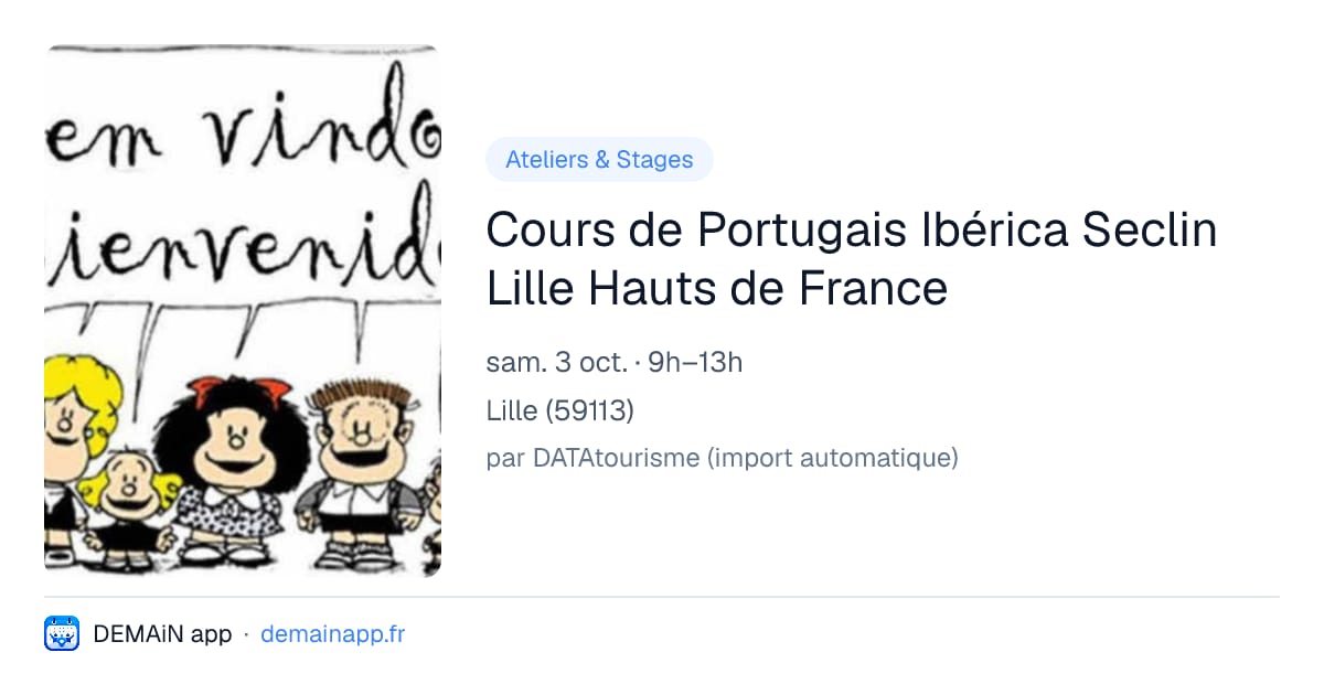 Cours de Portugais Ibérica Seclin Lille Hauts de France — Lille