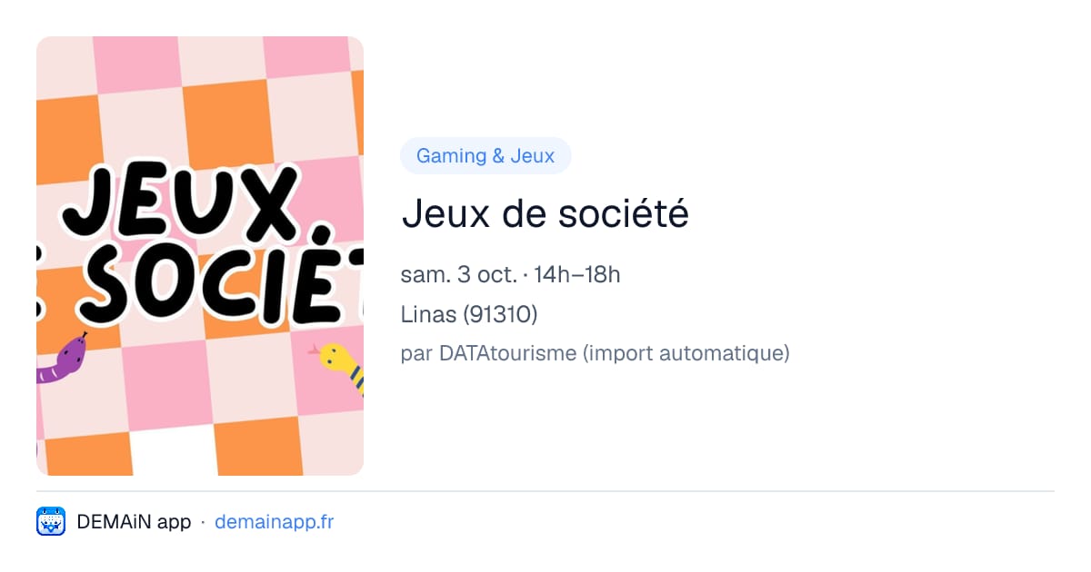 Jeux de société — Linas