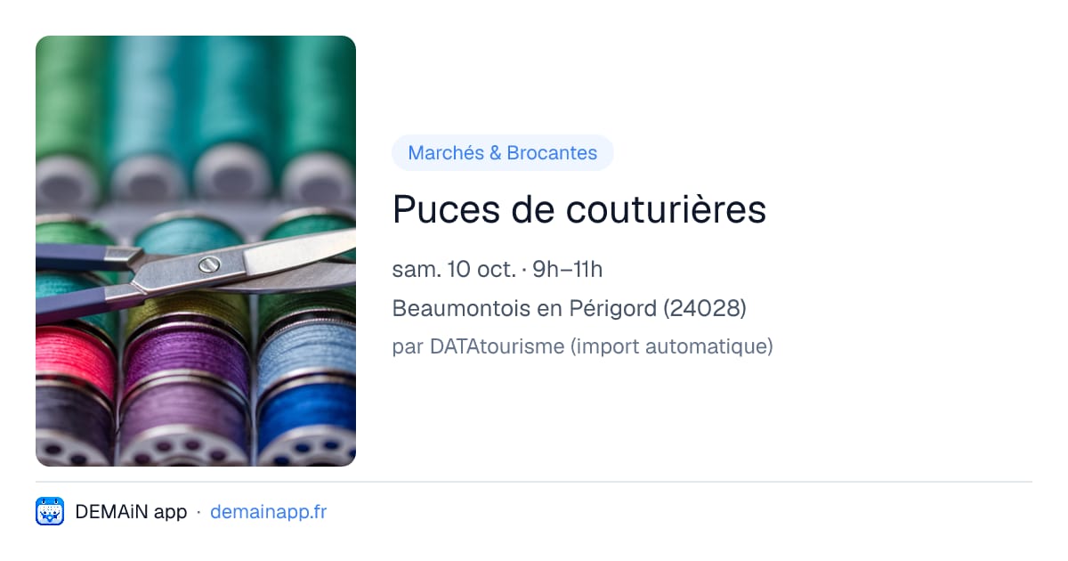 Puces de couturières — Beaumontois en Périgord