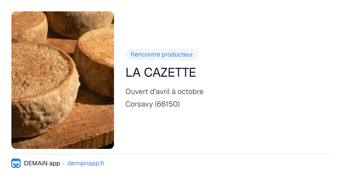 LA CAZETTE — Corsavy