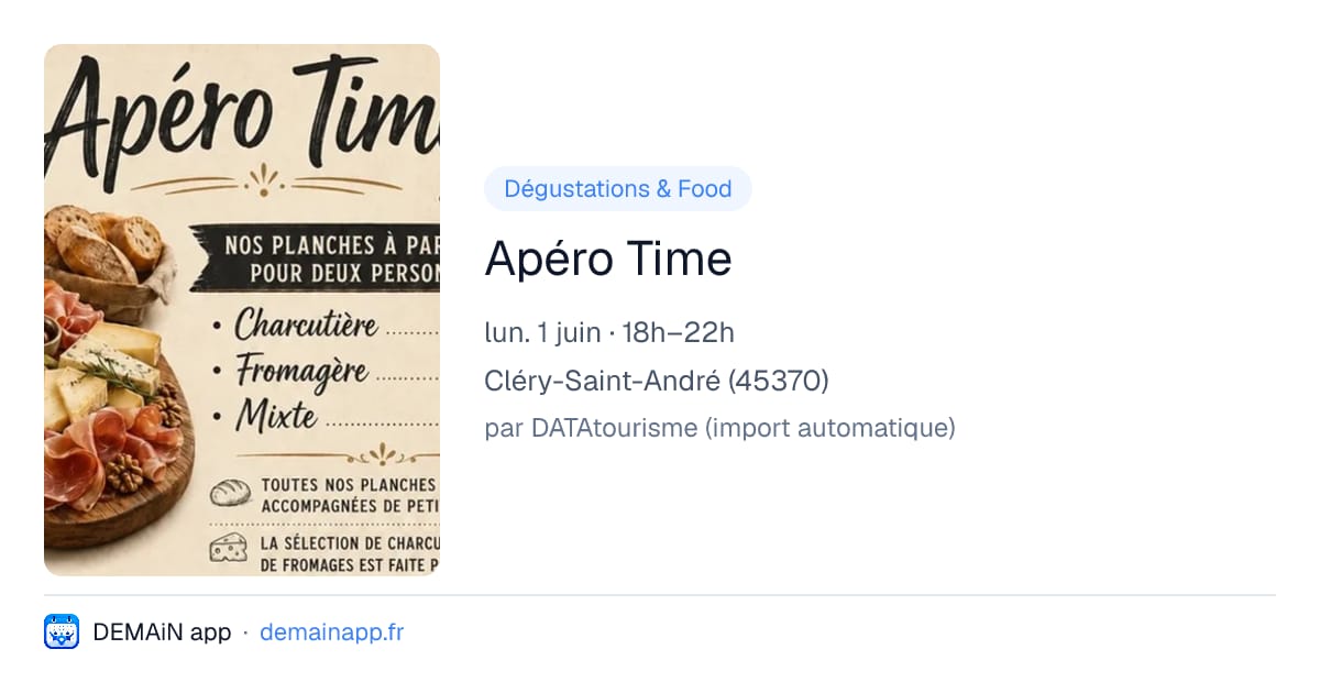 Apéro Time — Cléry-Saint-André