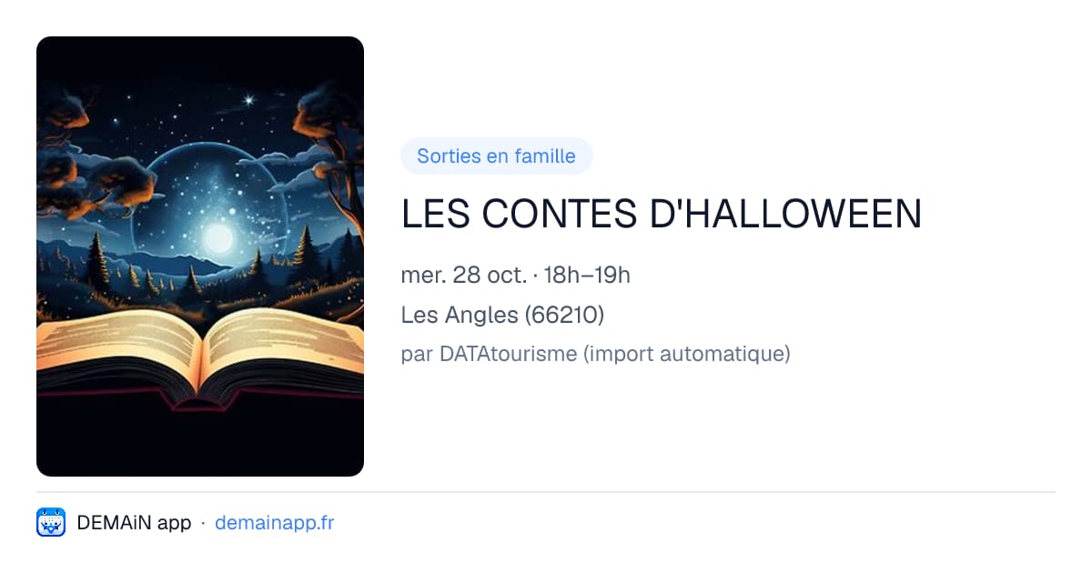 LES CONTES D'HALLOWEEN — Les Angles