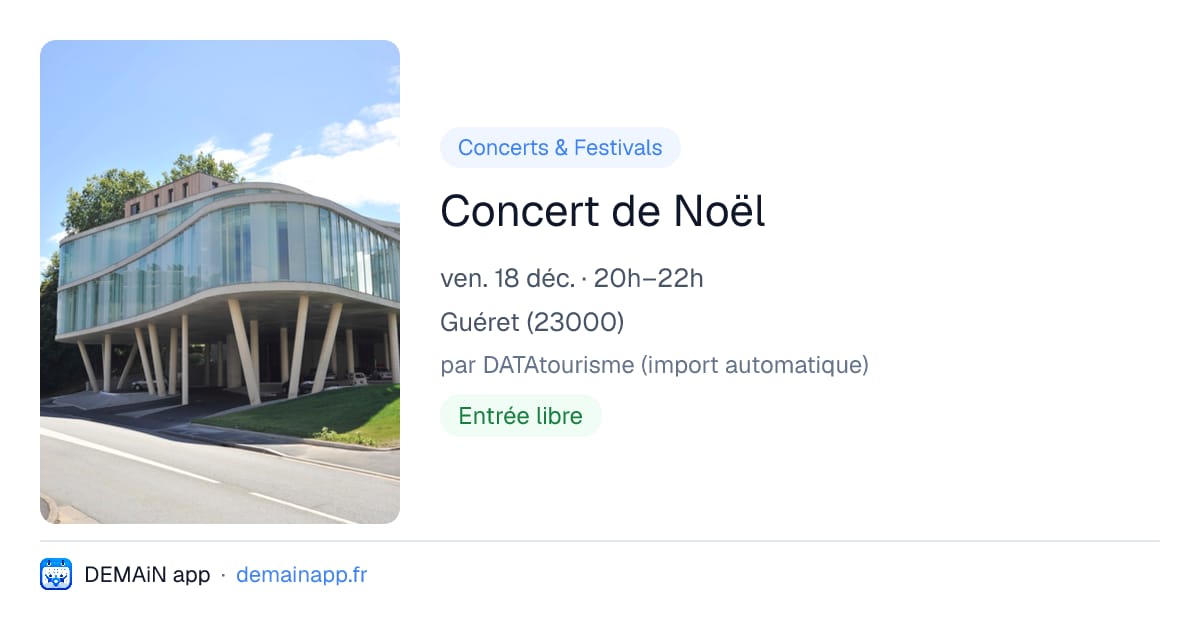 Concert de Noël — Guéret