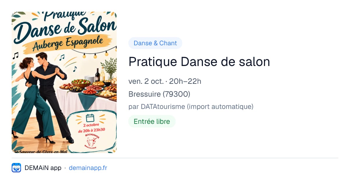 Pratique Danse de salon — Bressuire