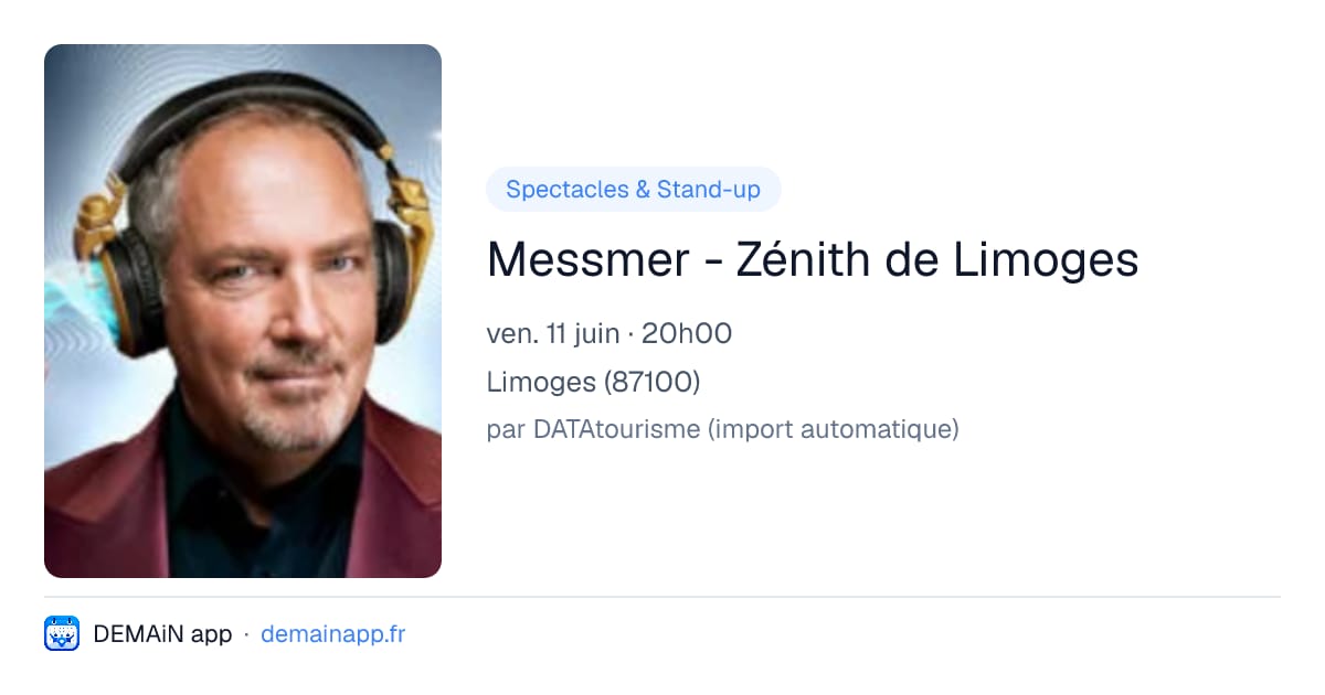 Messmer - Zénith de Limoges — Limoges