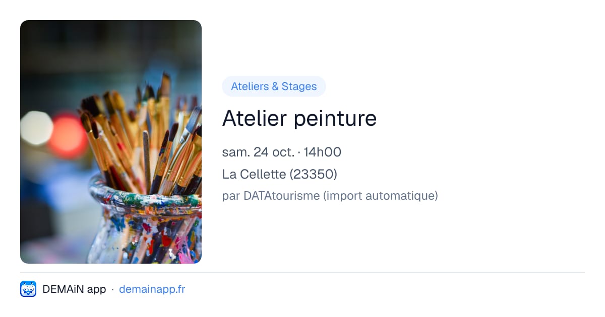 Atelier peinture — La Cellette