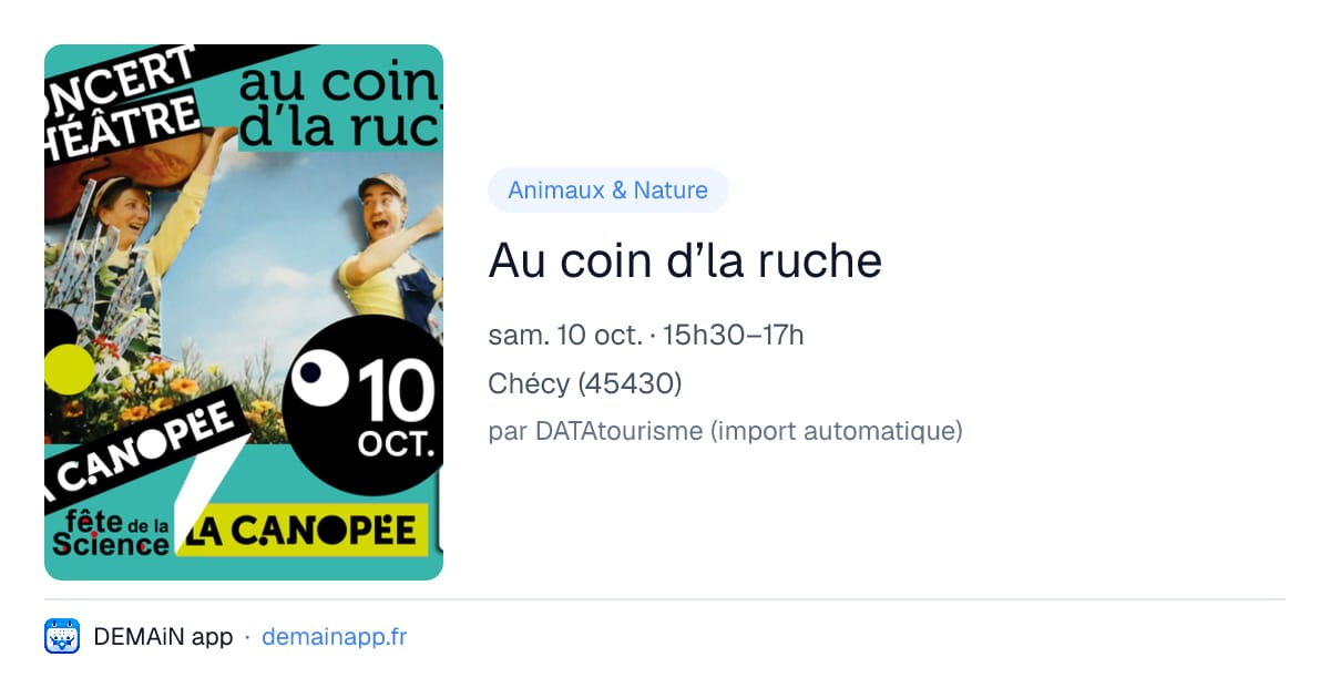 Au coin d’la ruche — Chécy
