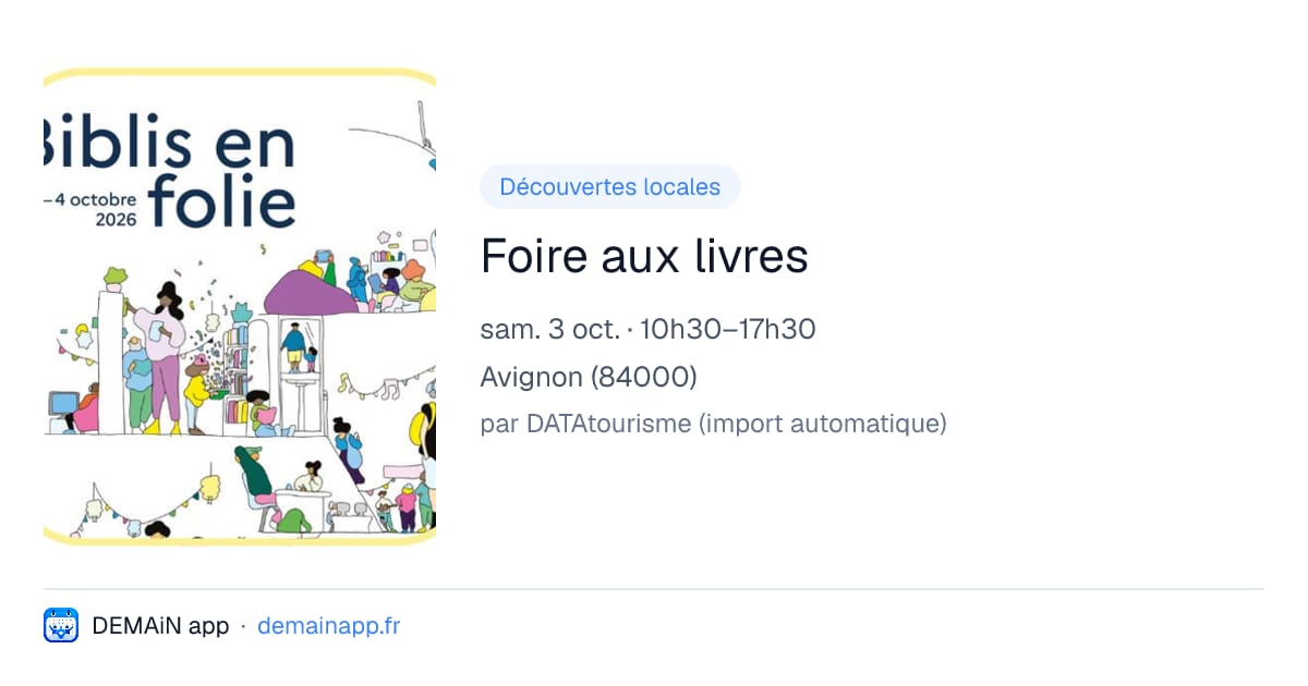 Foire aux livres — Avignon