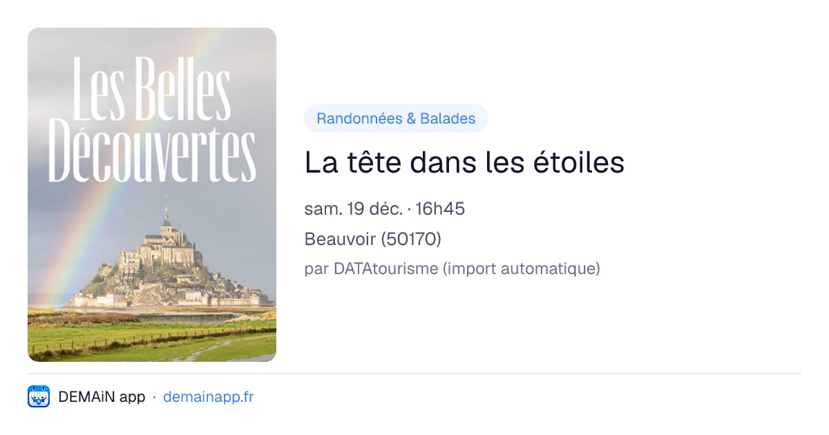 La tête dans les étoiles — Beauvoir