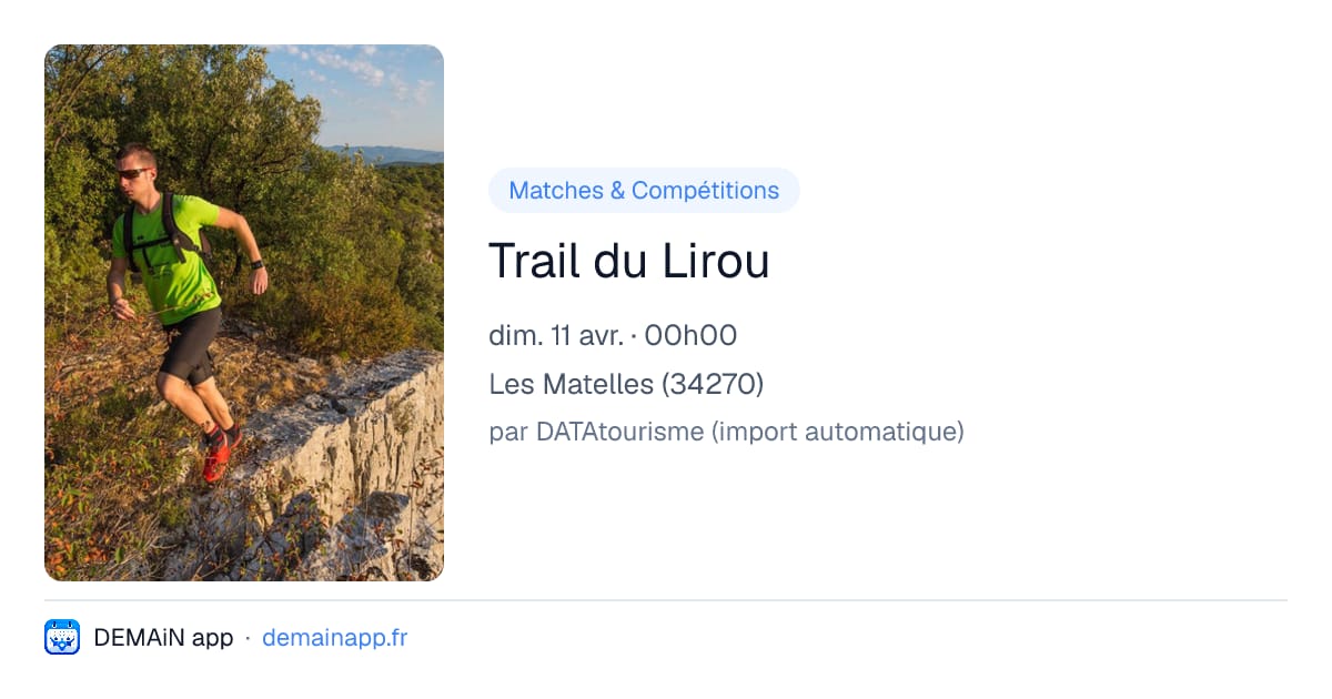 Trail du Lirou — Les Matelles