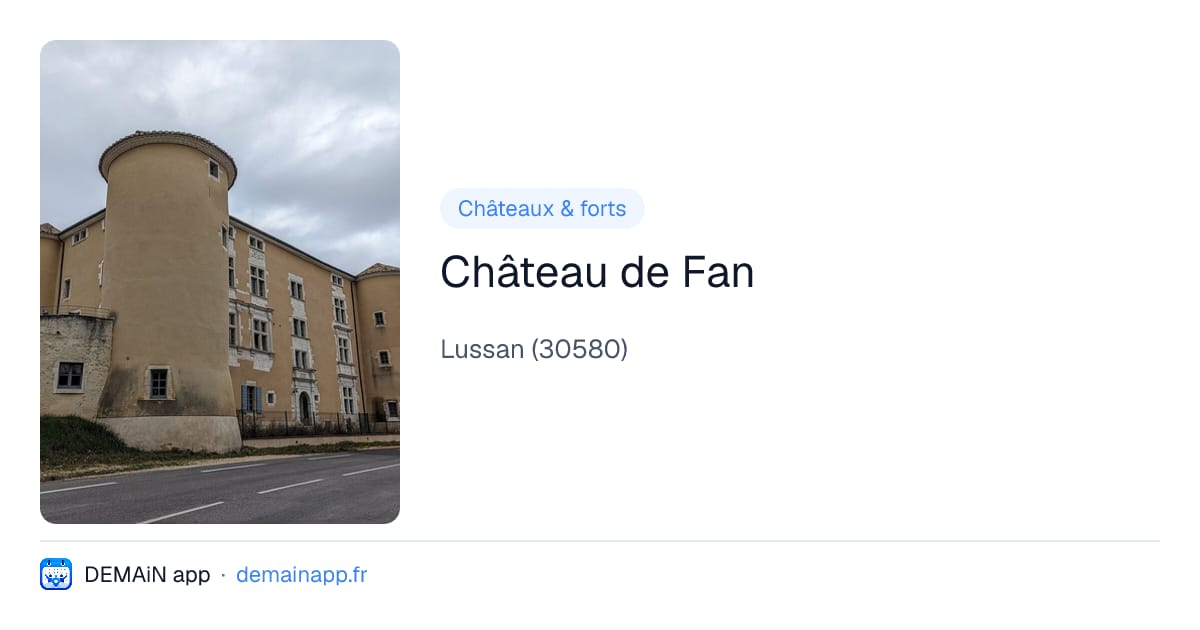 Château de Fan — Lussan