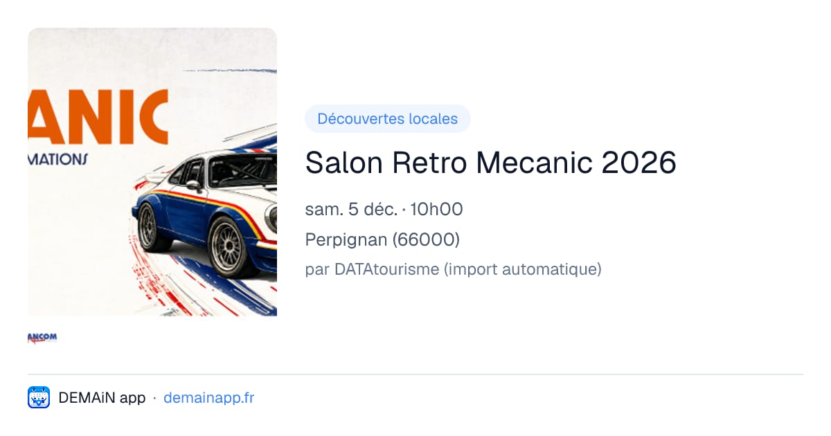 Salon Retro Mecanic 2026 — Perpignan