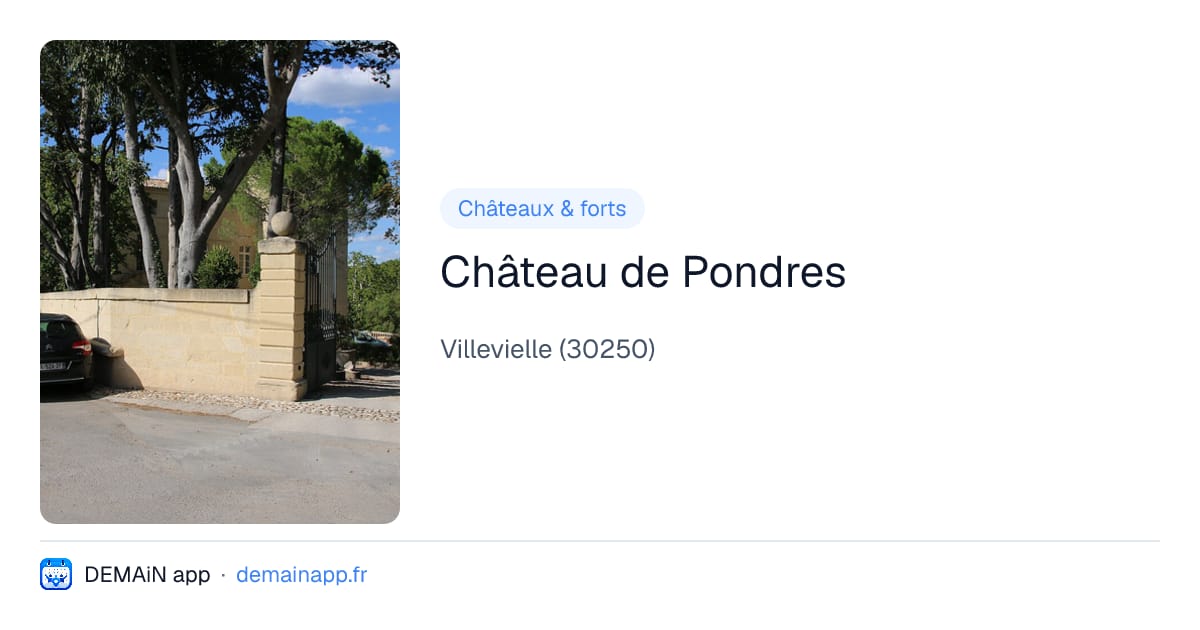Château de Pondres — Villevielle