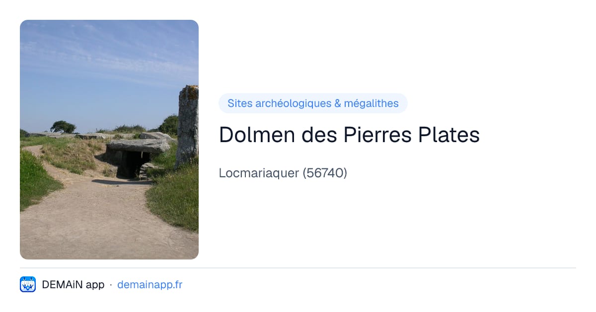 Dolmen des Pierres Plates — Locmariaquer