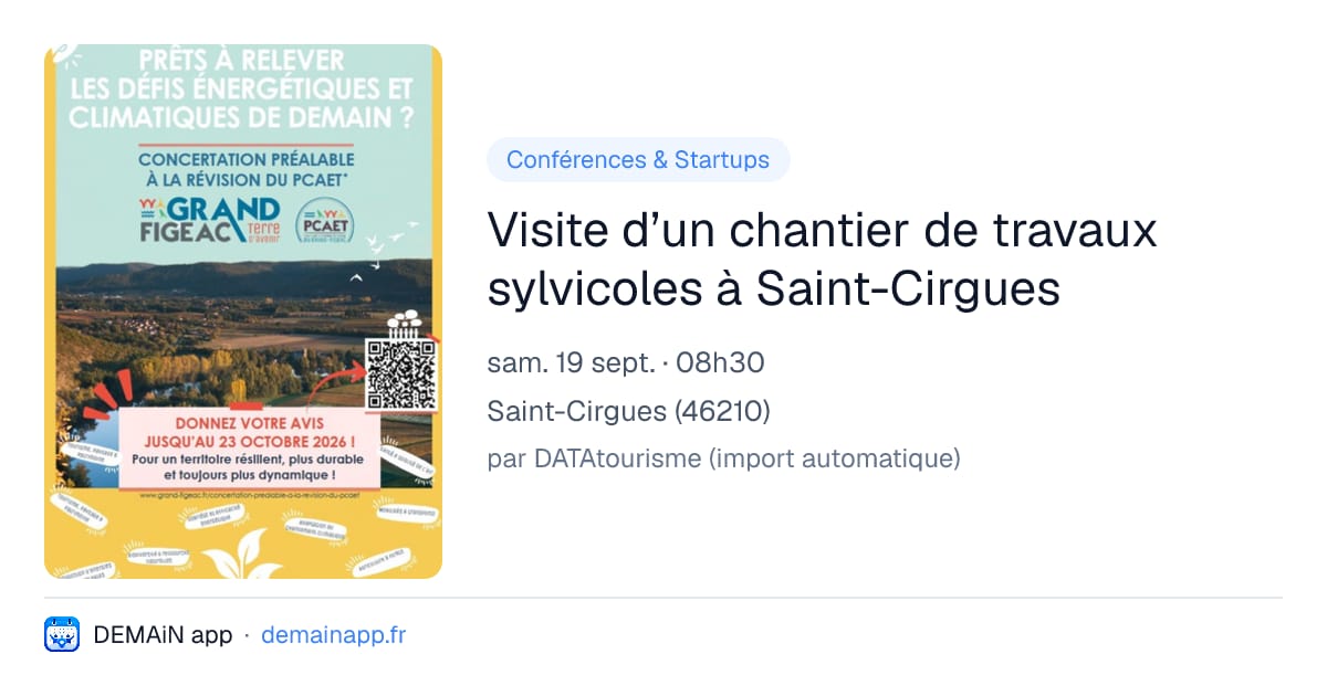 Visite d’un chantier de travaux sylvicoles à Saint-Cirgues — Saint-Cirgues