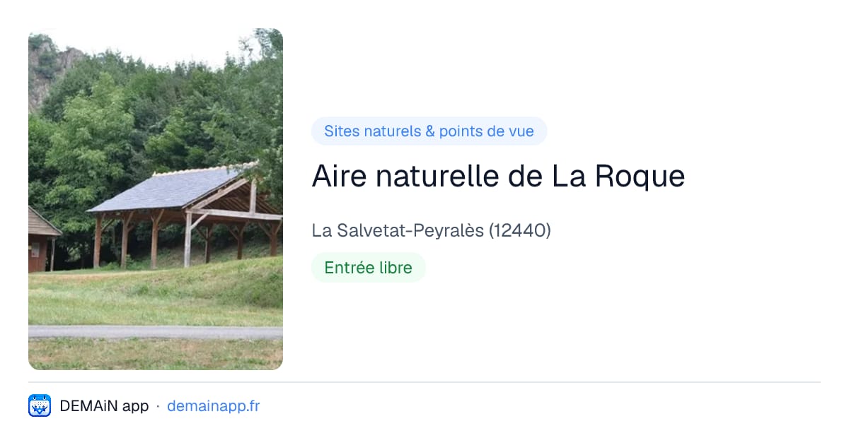 Aire naturelle de La Roque — La Salvetat-Peyralès