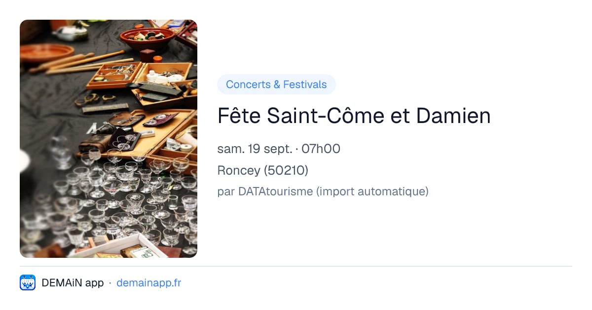 Fête Saint-Côme et Damien — Roncey