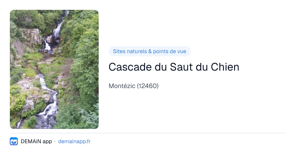 Cascade du Saut du Chien — Montézic