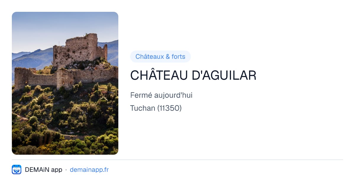 CHÂTEAU D'AGUILAR — Tuchan
