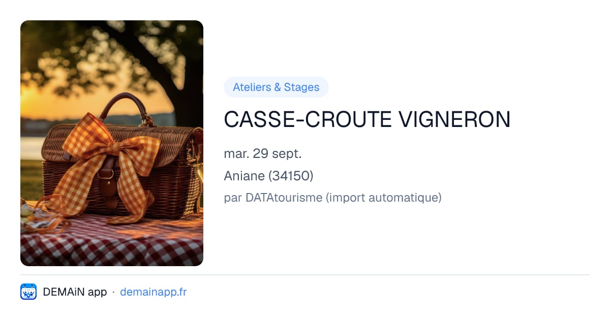 CASSE-CROUTE VIGNERON — Aniane