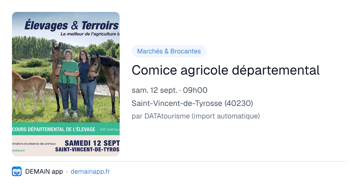Comice agricole départemental — Saint-Vincent-de-Tyrosse