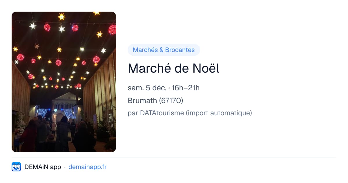 Marché de Noël — Brumath