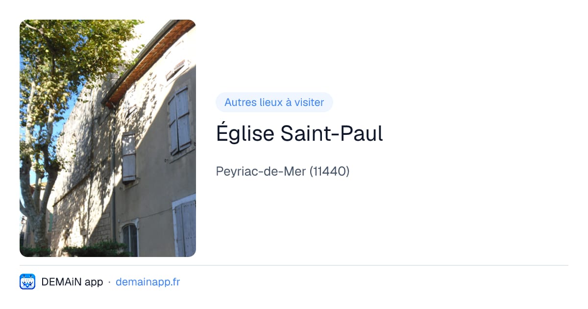 Église Saint-Paul — Peyriac-de-Mer