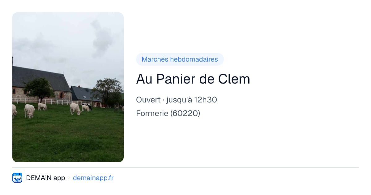 Au Panier de Clem — Formerie
