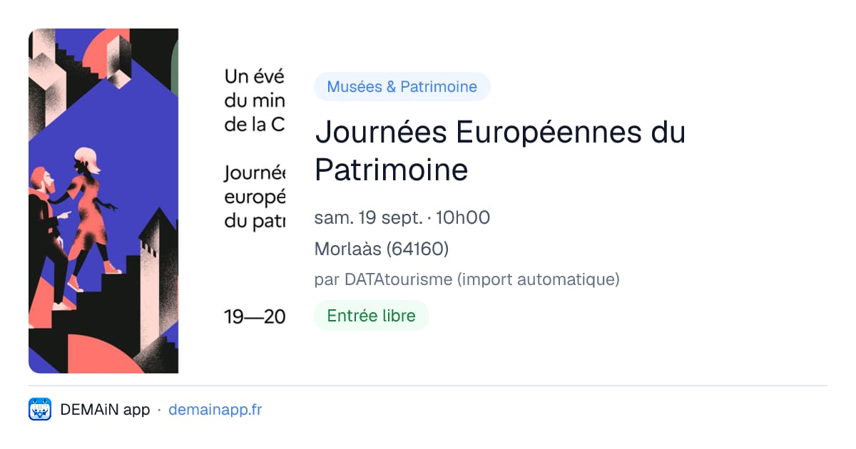 Journées Européennes du Patrimoine — Morlaàs