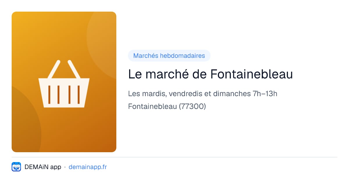Le marché de Fontainebleau — Fontainebleau