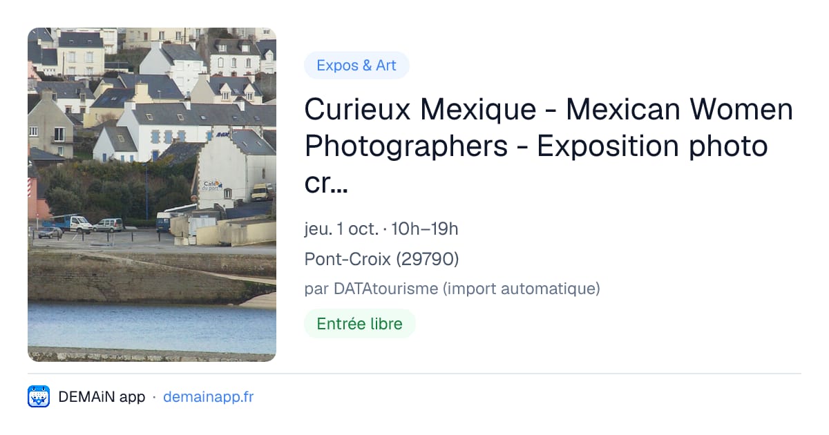 Curieux Mexique - Mexican Women Photographers - Exposition photo créée par Sunny Quintero — Pont-Croix