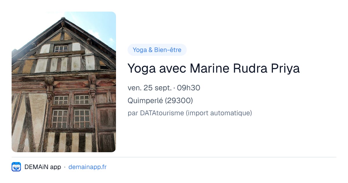 Yoga avec Marine Rudra Priya — Quimperlé