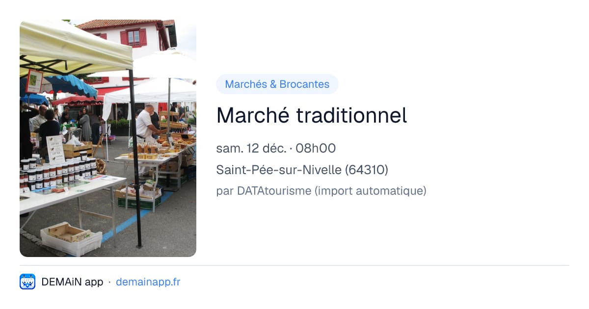 Marché traditionnel — Saint-Pée-sur-Nivelle