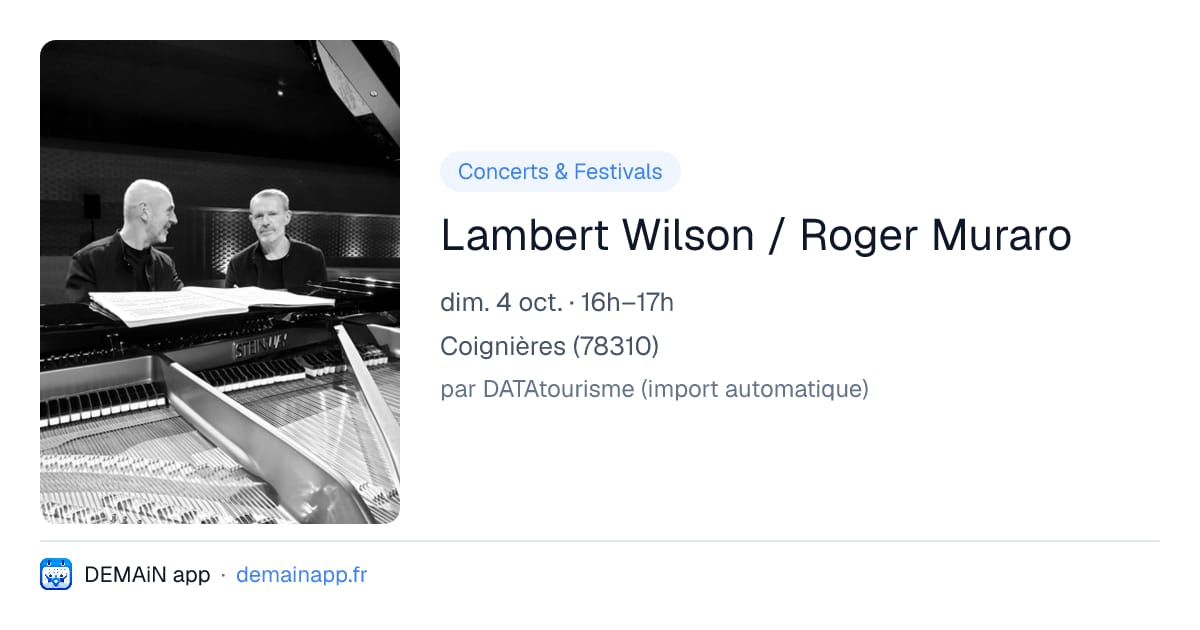 Lambert Wilson / Roger Muraro — Coignières