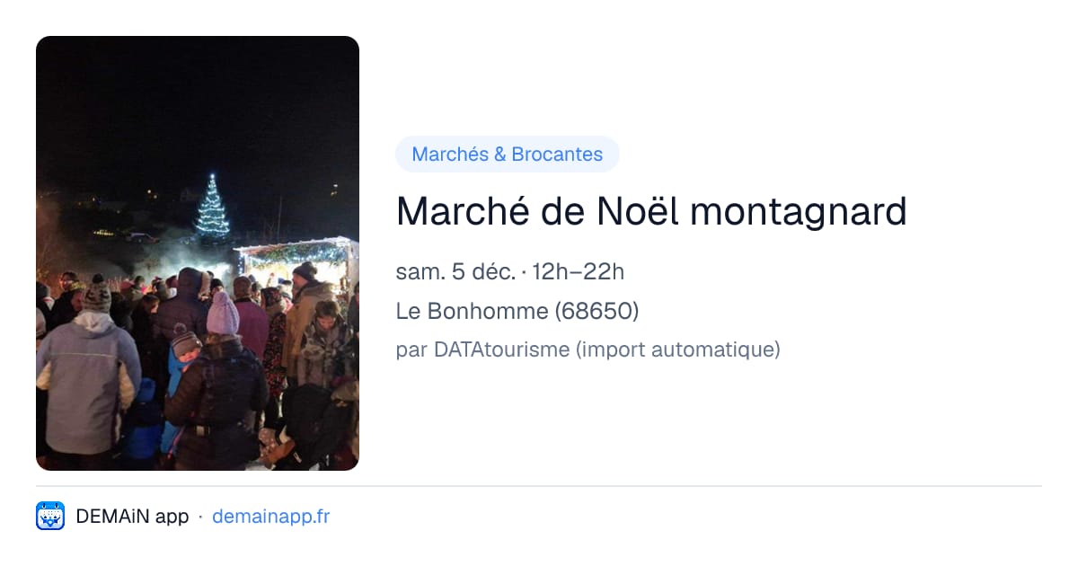 Marché de Noël montagnard — Le Bonhomme