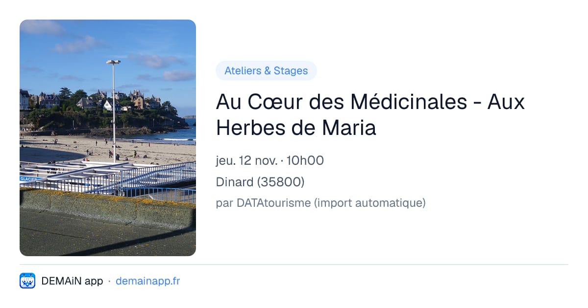 Au Cœur des Médicinales - Aux Herbes de Maria — Dinard