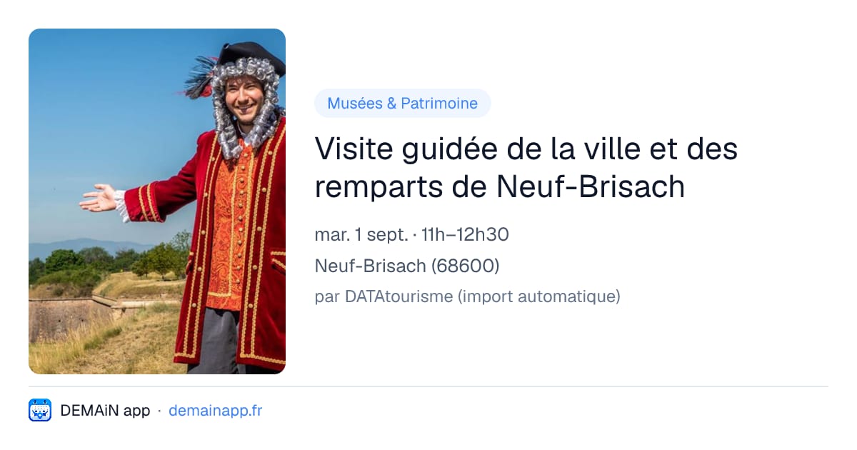 Visite guidée de la ville et des remparts de Neuf-Brisach — Neuf-Brisach