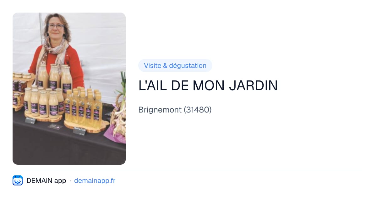 L'AIL DE MON JARDIN — Brignemont