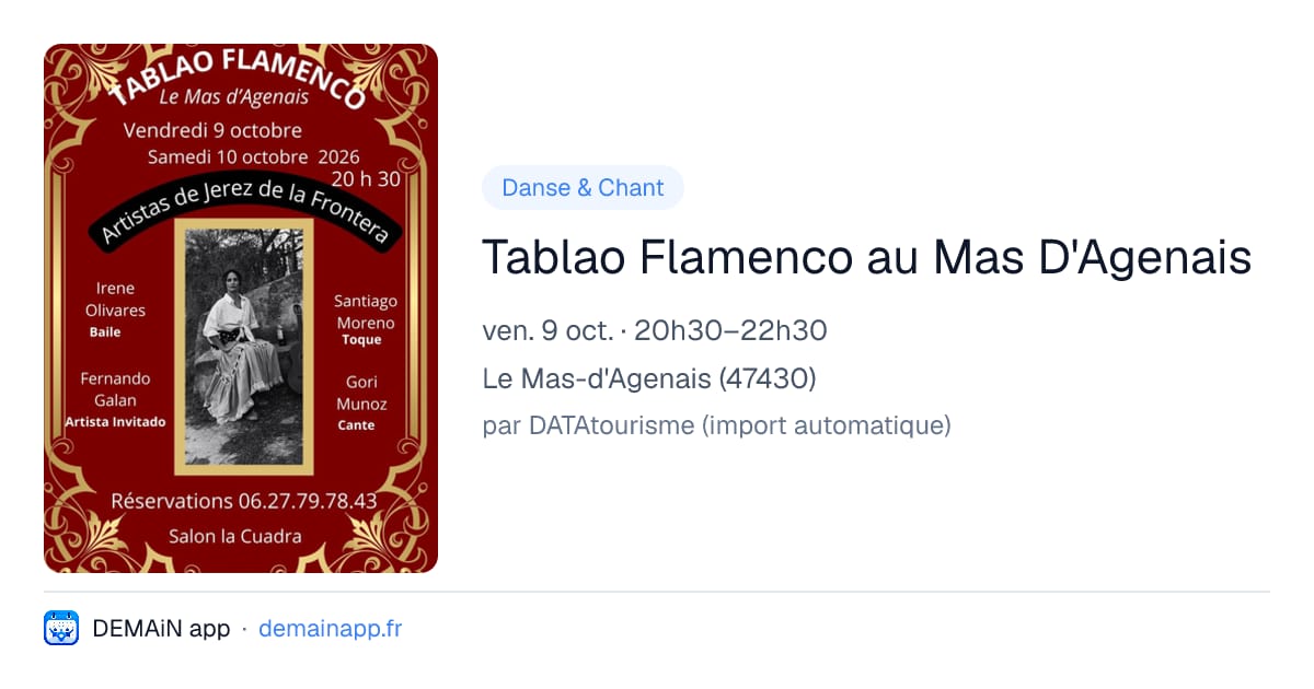 Tablao Flamenco au Mas D'Agenais — Le Mas-d'Agenais
