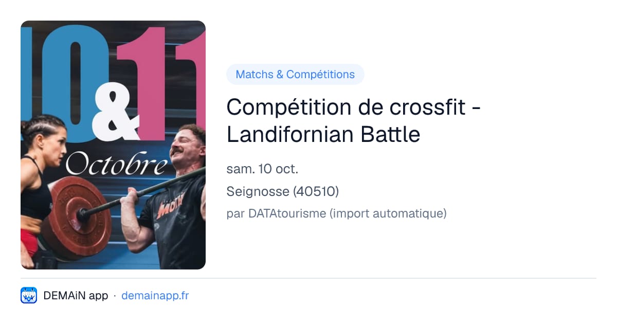 Compétition de crossfit - Landifornian Battle — Seignosse