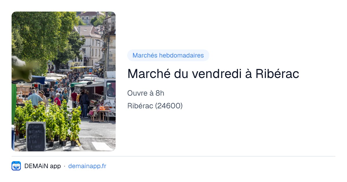 Marché du vendredi à Ribérac — Ribérac
