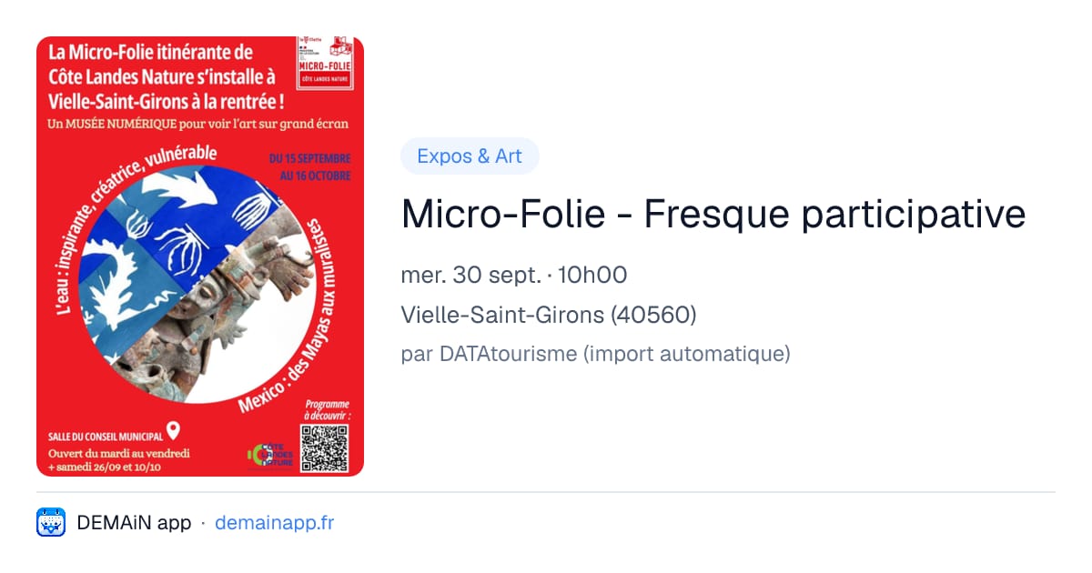 Micro-Folie - Fresque participative — Vielle-Saint-Girons